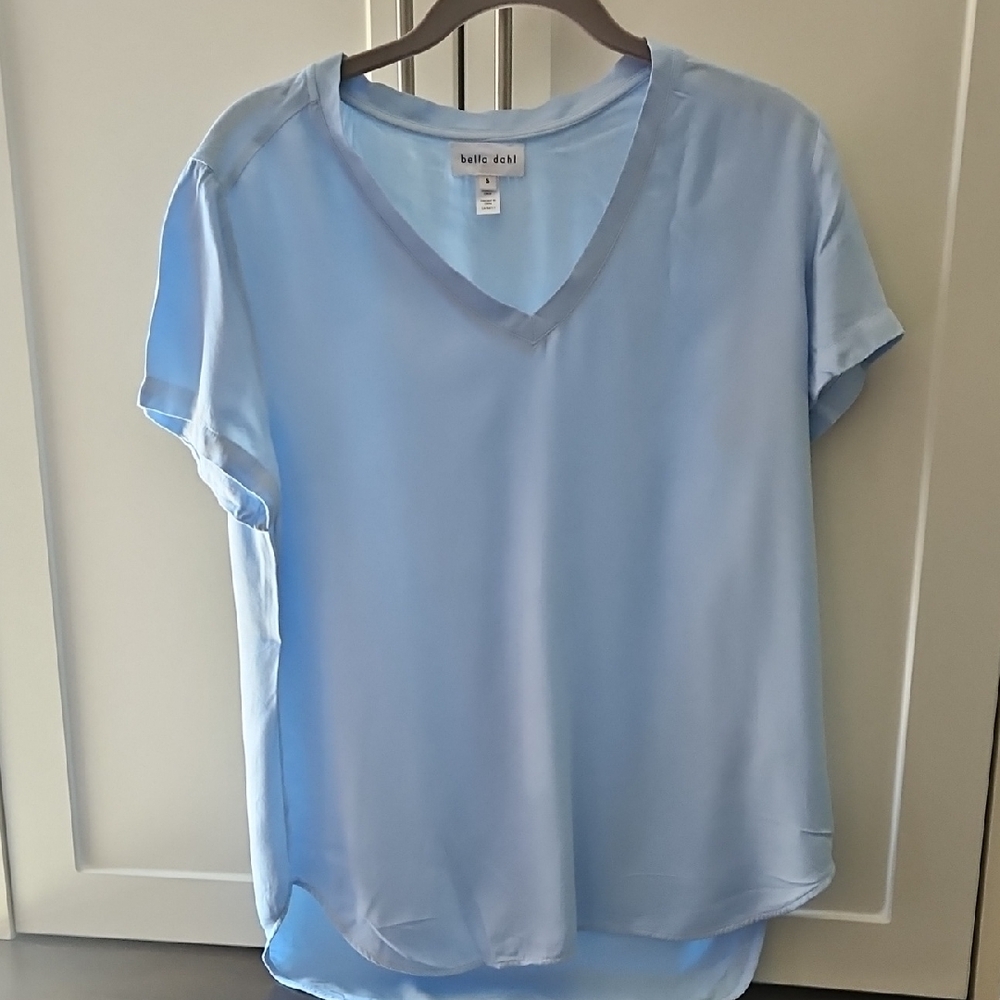 Vince Camuto Blue Relaxed Fit Short Sleeve T-Shirt